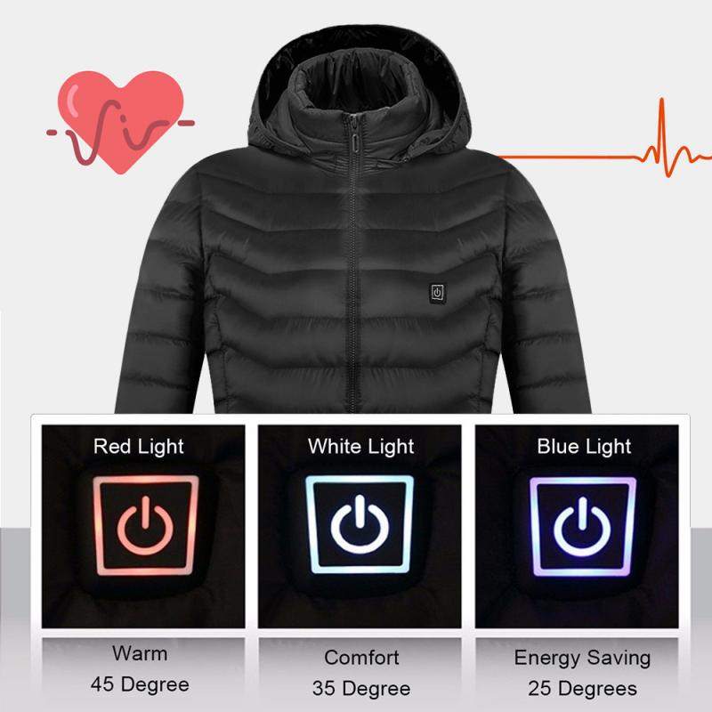 Unisex Warming Heated Coat With Sleeves