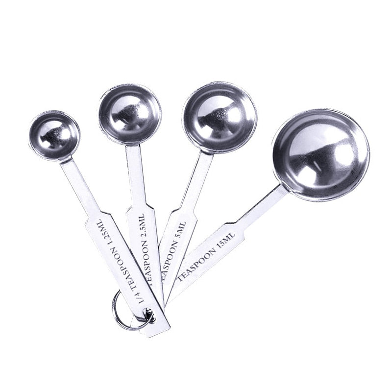 UPORS 8/10Pcs Stainless Steel Measuring Cups and Spoons Set