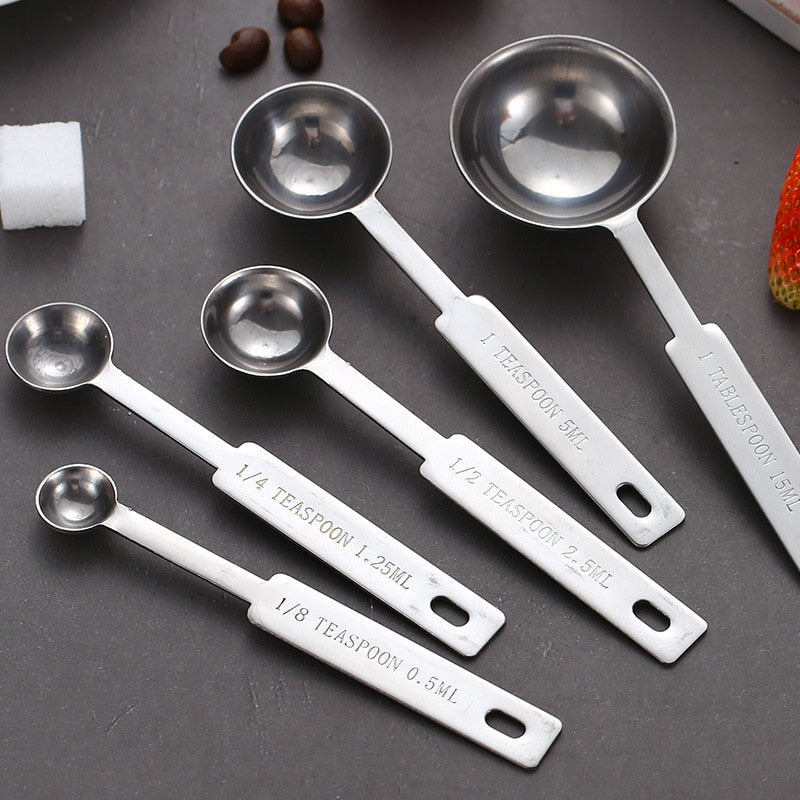 UPORS 8/10Pcs Stainless Steel Measuring Cups and Spoons Set